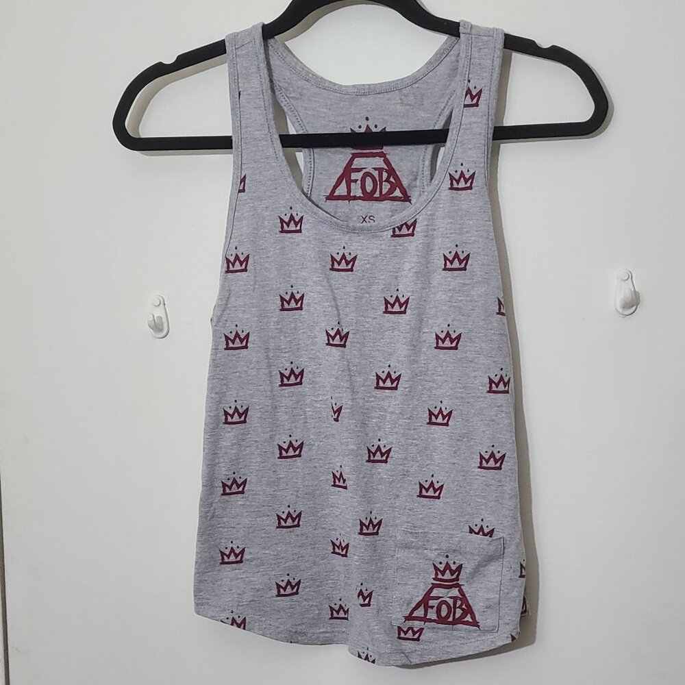Fall Out Boy Crown Girls Tank Top